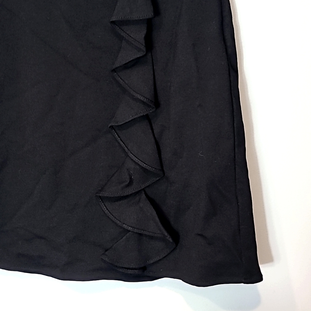 White House Black Market Ruffle Ponte Skirt 2 New Comfy Stretchy - Picture 2 of 7